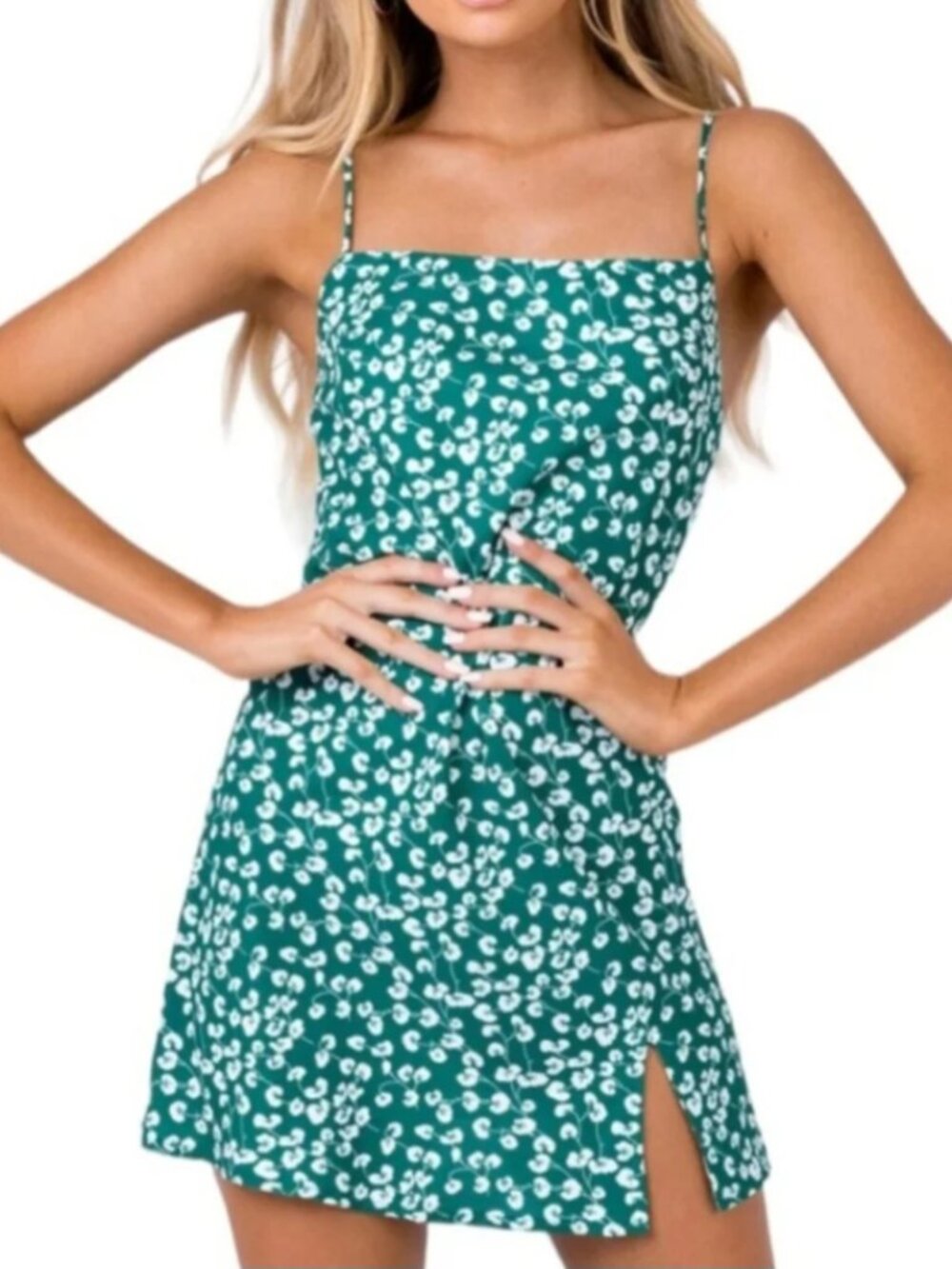 Princess Polly green dress size 2